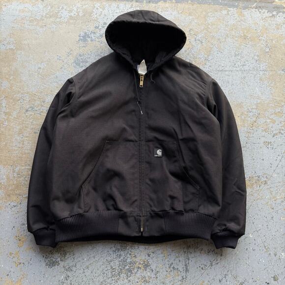 Carhartt Extremes Full Zip Hooded Jacket l Black Quilt Lined J133-BLK - Picture 1 of 7